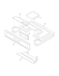 Part Location Diagram of 139038813 Frigidaire CONTROL PANEL ASSEM