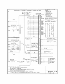 Wiring Diagram Diagram and Parts List for 79098052004  Kenmore Range