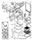 BODY Diagram and Parts List for TGF353BCWA  Tappan Range