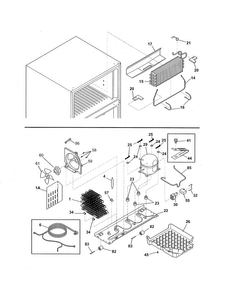 System Diagram and Parts List for FFHT2126LM8  Frigidaire Refrigerator
