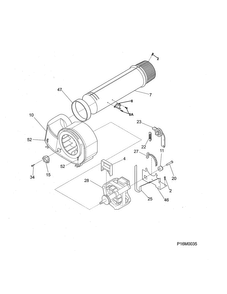 Motor Diagram and Parts List for 41788022000  Kenmore Dryer