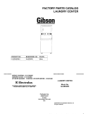 COVER Diagram and Parts List for GLSE62RHS1  Gibson Washer Dryer Combo