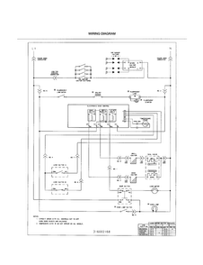 Wiring Diagram Diagram and Parts List for FGFB74BJBA  Frigidaire Range