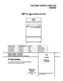 COVER Diagram and Parts List for FLF335CHSC  Frigidaire Range