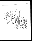 DOOR PARTS Diagram and Parts List for FPCE21TPW1  Frigidaire Refrigerator