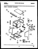 UPPER BODY PARTS Diagram and Parts List for 76-4960-23-08  Tappan Microwave Oven Combo