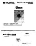 COVER Diagram and Parts List for GWT445RFS0  Gibson Washer