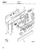 BACKGUARD Diagram and Parts List for WEF322SADB  Frigidaire Range