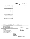 COVER Diagram and Parts List for FEF362BXAWA  Frigidaire Range