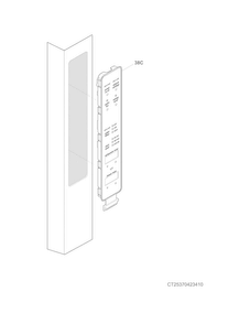 Controls Diagram and Parts List for FDBG2250SS0  Frigidaire Refrigerator