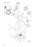 CABINET / TOP Diagram and Parts List for GWS1339CS1  Gibson Washer