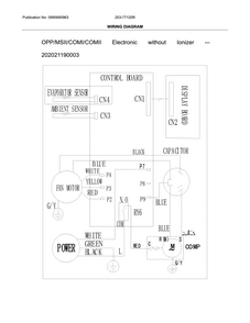 Wiring Diagram Diagram and Parts List for 253-77120R  Frigidaire Air Conditioner