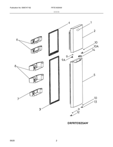 Part Location Diagram of 4056015714 Frigidaire GASKET