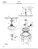 MOTOR & PUMP Diagram and Parts List for GDB742RJB0  Gibson Dishwasher