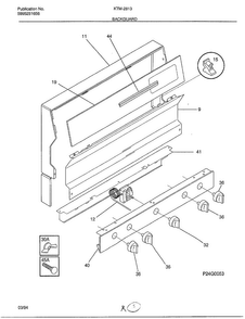 Part Location Diagram of 5303272301 Frigidaire Thermostat Knobostat