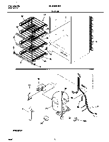 System Diagram and Parts List for GFU21M6HW1  Gibson Freezer