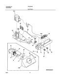 CONTROLS Diagram and Parts List for FRS23W3AW9  Frigidaire Refrigerator