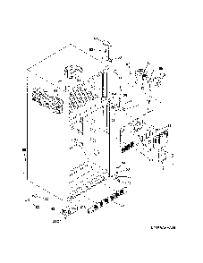 Cabinet Diagram and Parts List for 2537888301E  Kenmore Refrigerator