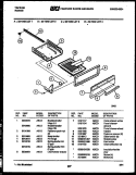 BROILER DRAWER PARTS Diagram and Parts List for 32-1048-00-01  Tappan Range
