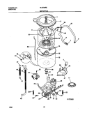 P17T0031 WSHR MTR, HOSE Diagram and Parts List for MLXE42RED5  Frigidaire Washer Dryer Combo