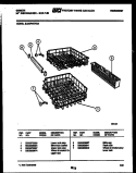 RACKS AND TRAYS Diagram and Parts List for SU24P4KYGA  Gibson Dishwasher