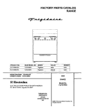 COVER Diagram and Parts List for FLF316WHSA  Frigidaire Range