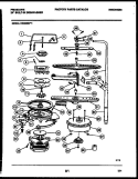 MOTOR PUMP PARTS Diagram and Parts List for DW5800PW1  Frigidaire Dishwasher