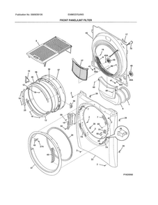 Part Location Diagram of 137604200 Frigidaire PANEL