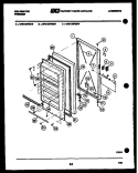 DOOR PARTS Diagram and Parts List for UFS133FM1W  Kelvinator Freezer