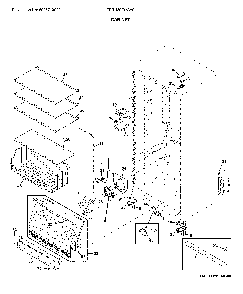 Cabinet Diagram and Parts List for FFRU20F4VW0  Frigidaire Refrigerator