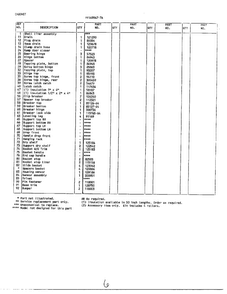 Cabinet Page 2 Diagram and Parts List for 49947A  Frigidaire Freezer