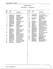 Refrigerator Page 4 Diagram and Parts List for 15304-7A  Frigidaire Refrigerator