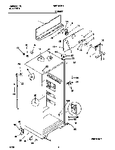 Cabinet Diagram and Parts List for WRT15CSHD4  Westinghouse Refrigerator