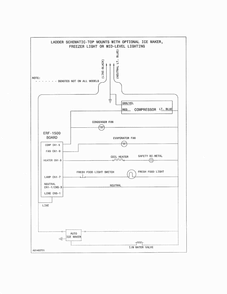 Wiring Schematic Diagram and Parts List for 25360603413  Kenmore Refrigerator