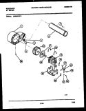 BLOWER AND DRIVE PARTS Diagram and Parts List for DG8800PW2  Frigidaire Dryer