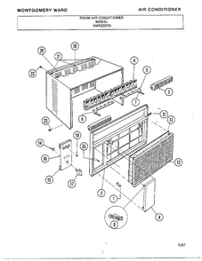 Part Location Diagram of A470805 Frigidaire Panel front