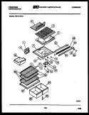 SHELVES AND SUPPORTS Diagram and Parts List for FPD17TIFA1  Frigidaire Refrigerator