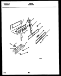 BACKGUARD Diagram and Parts List for GF610RXD1  Frigidaire Range