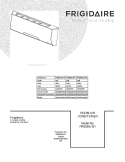 COVER Diagram and Parts List for FRS093LW10  Frigidaire Air Conditioner