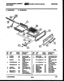 BROILER DRAWER PARTS Diagram and Parts List for 36-6262-23-07  Tappan Range