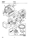 ICE MAKER Diagram and Parts List for FRS20WRHW5  Frigidaire Refrigerator