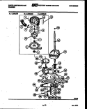 MOTOR, TRANSMISSION AND DRIVE PARTS Diagram and Parts List for LA560JXW5  Frigidaire Washer