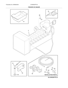 Part Location Diagram of 241798233 Frigidaire Ice Maker