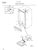 CABINET / CONTROL / SHELVES Diagram and Parts List for FMW2  Kelvinator Refrigerator