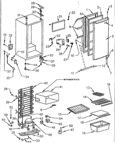 Part Location Diagram of 302732 Maytag Overload relay
