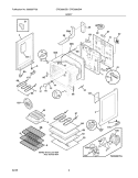 BODY Diagram and Parts List for CRE3890GWWA  Crosley Range