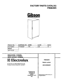 COVER Diagram and Parts List for GFU21M3AW1  Gibson Freezer