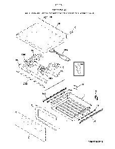 Top/drawer Diagram and Parts List for 79092619810  Kenmore Range