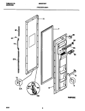 FREEZER DOOR Diagram and Parts List for MRS20WRFW0  Frigidaire Refrigerator