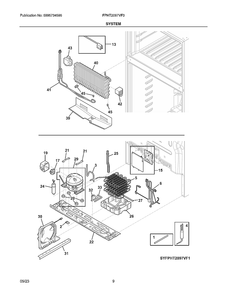 Part Location Diagram of 5304534455 Frigidaire TUBE, PROCESS,1 #
